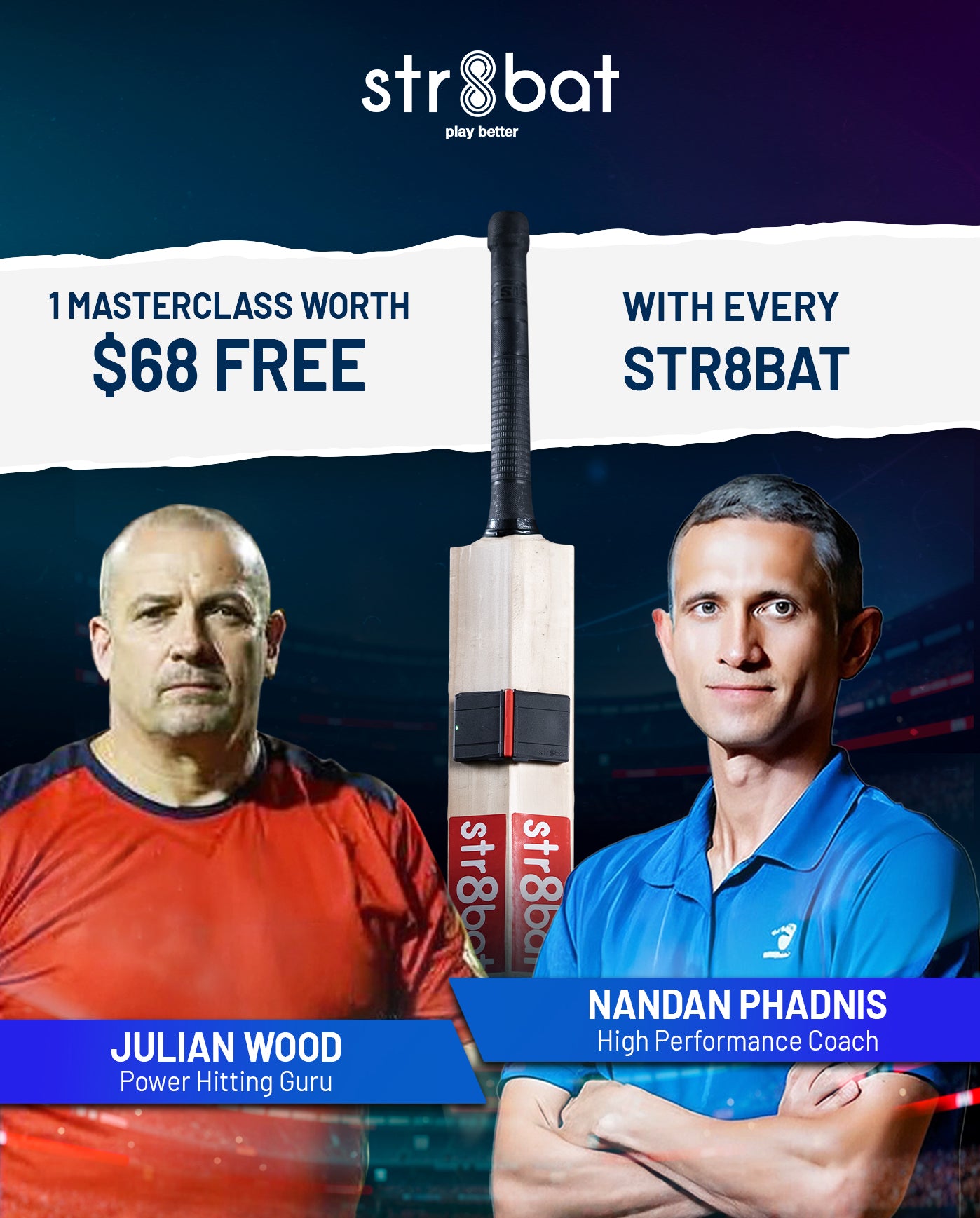 str8bat Cricket Bat Sensor